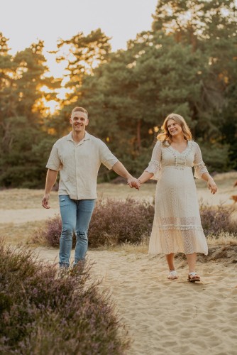 Zwangerschapsfoto's door de fotograaf te Ravels